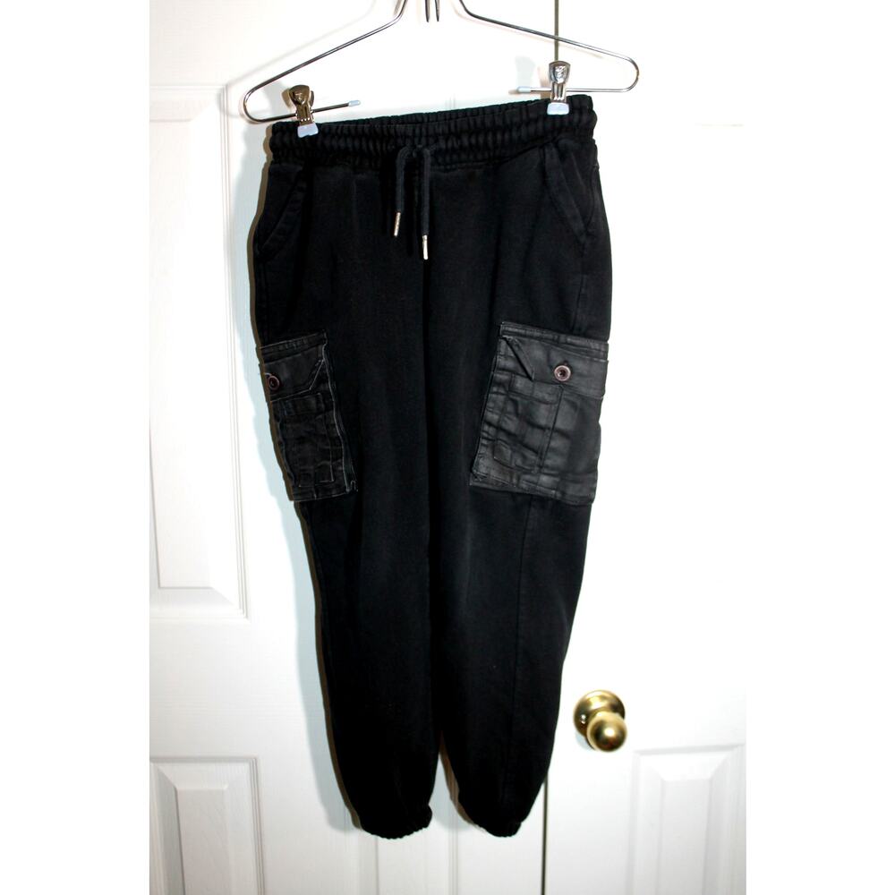 Copper Rivet Kid's Black Utility Jogger Sweatpants sz 8